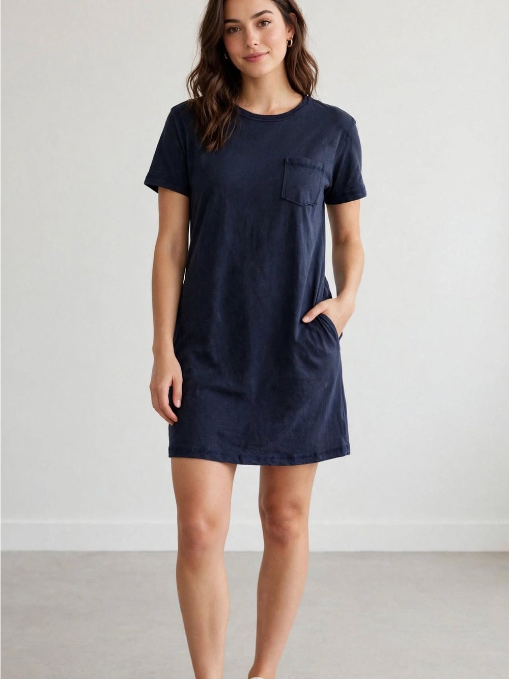 NEW IN Washed Blue Shirt Dress – Large